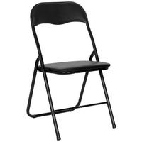 KLAPPSTUHL Schwarz  - Schwarz, MODERN, Metall (44/81/48cm) - MID.YOU