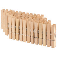 KOLÍČKY NA PRÁDLO - ecru, Basics, kov/dřevo (8,2/1/1,4cm) - Homeware