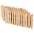 WÄSCHEKLAMMERN 8,2/1/1,4 cm  - Ecru, Basics, Holz/Metall (8,2/1/1,4cm) - Homeware