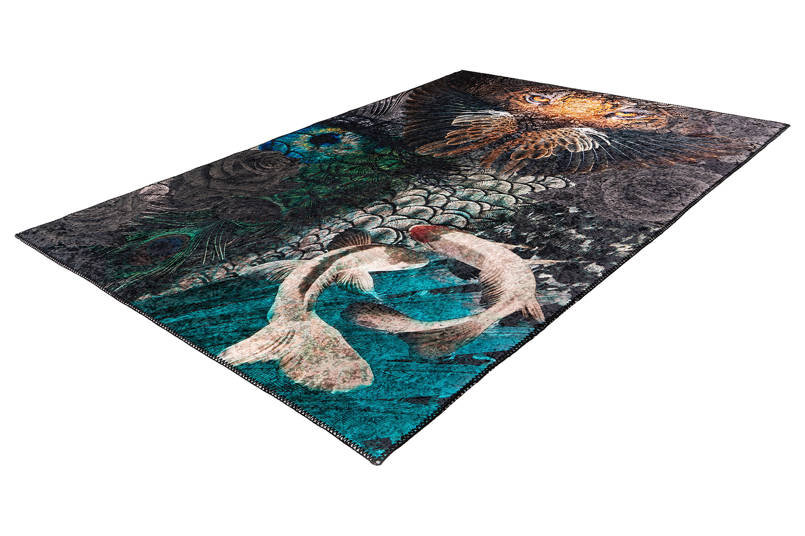 FLACHWEBETEPPICH 120/170 cm My Exotic Multicolor  - Multicolor, Trend, Kunststoff/Textil (120/170cm) - Obsession