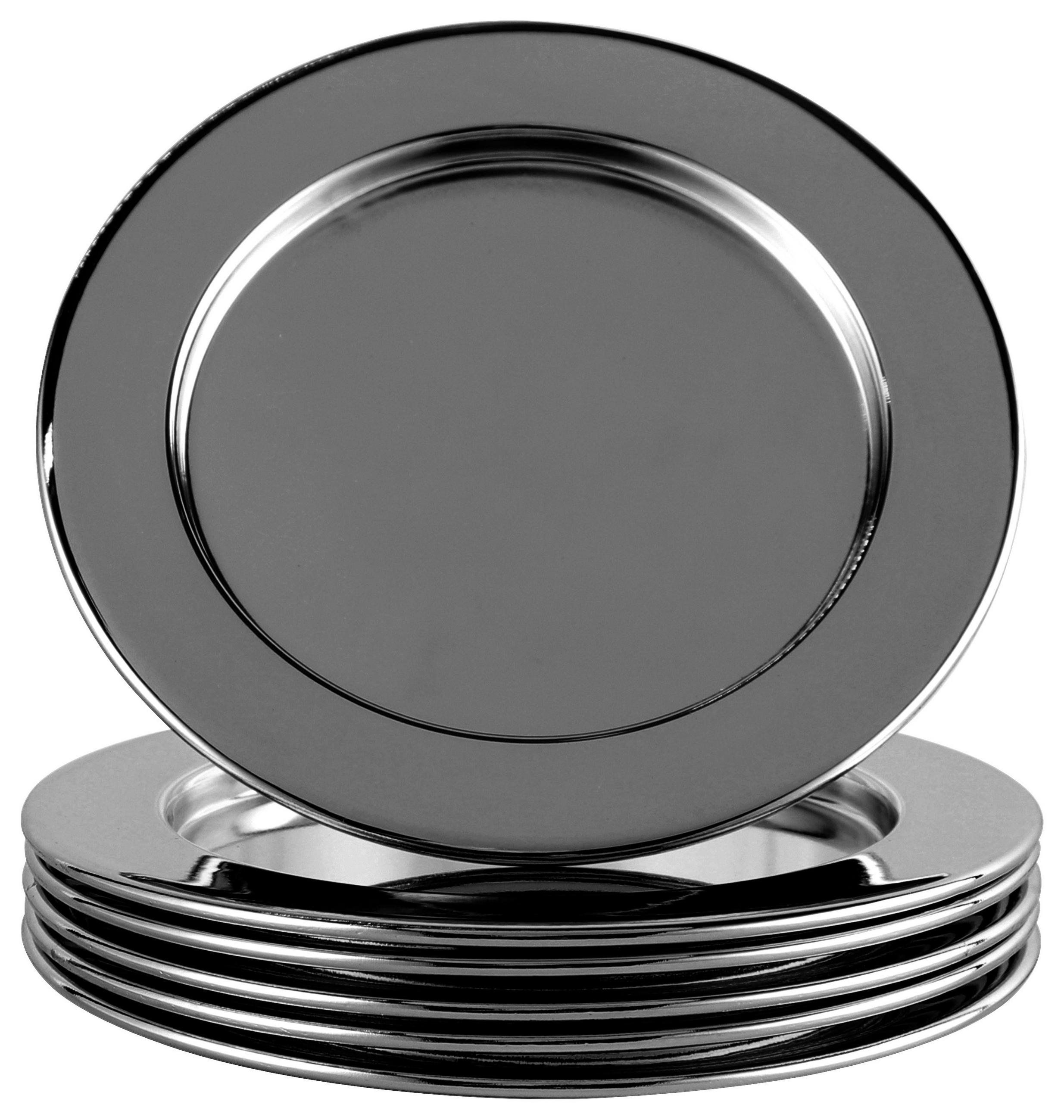 UNTERSETZER Metall Schwarz 10,9 cm  - Schwarz, Design, Metall (10,9cm) - Echtwerk