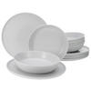 TAFELSERVICE Weiß 12-teilig  - Weiß, Basics, Keramik (29/25/30cm) - Creatable