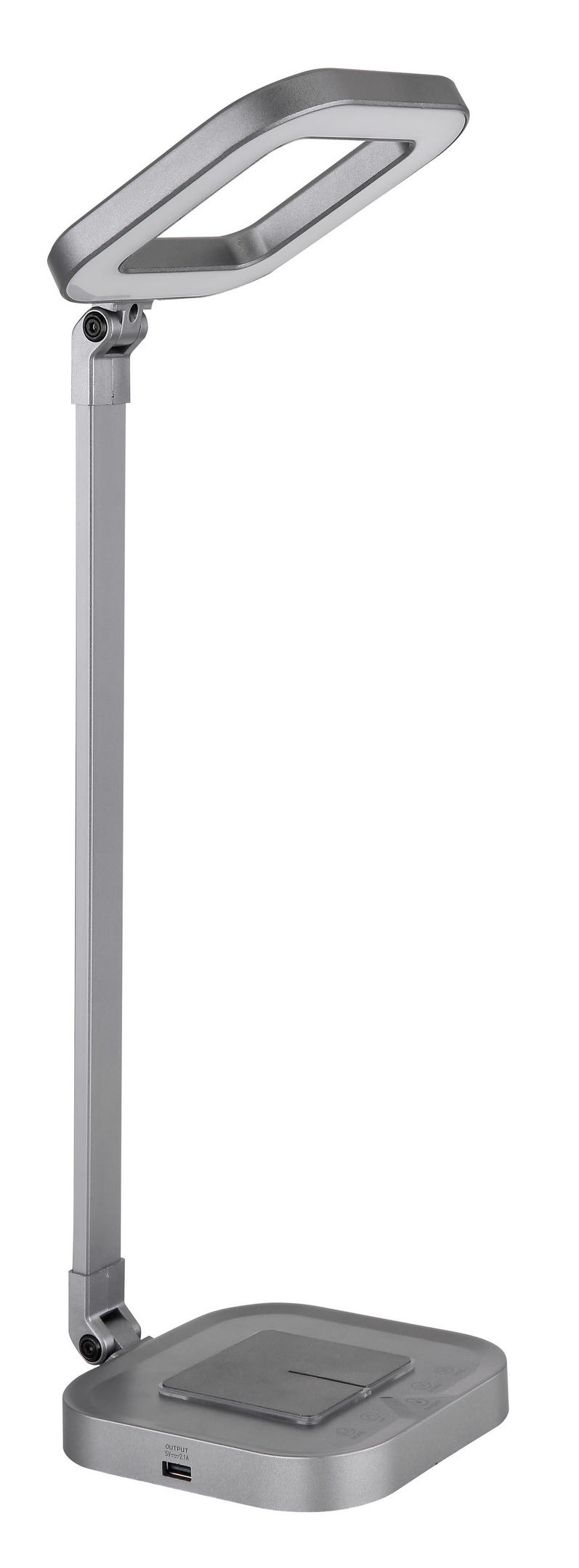 TISCHLEUCHTE  - Weiß/Grau, Basics, Kunststoff/Metall (14,5/14,5/43cm) - Globo