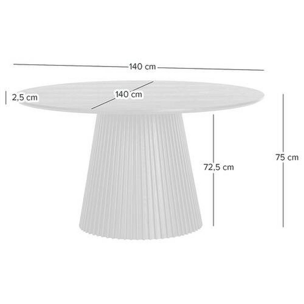 MATBORD i trä, trämaterial 140/140/75 cm   - svart, Modern, trämaterial/trä (140/140/75cm) - home24