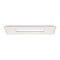 LED-DECKENLEUCHTE Recess 120/40/5 cm   - Weiß, Design, Metall (120/40/5cm)