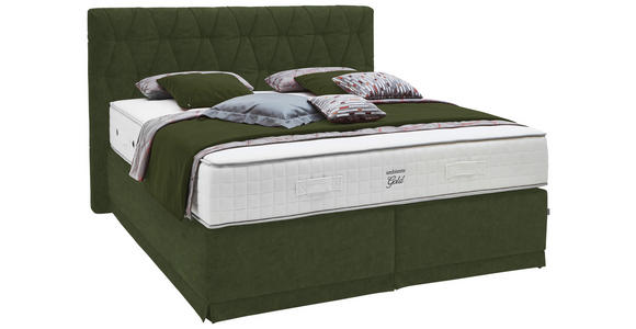 BOXSPRINGBETT 180/200 cm  in Grün  - Grün, KONVENTIONELL, Textil (180/200cm) - Ambiente