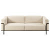 2,5-SITZER Cord Naturfarben  - Schwarz/Naturfarben, Design, Textil/Metall (216/67/96cm) - Johann Jakob