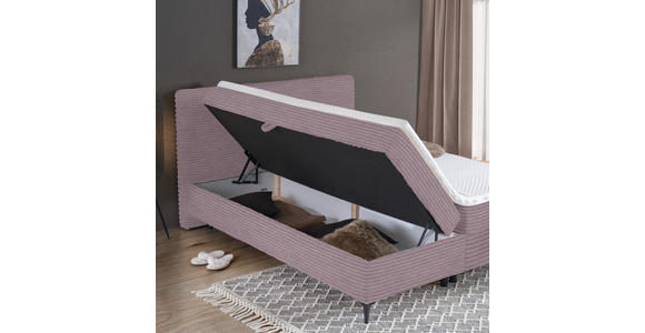 BOXBETT 180/200 cm in Lila - Lila/Schwarz, Design, Holz/Holzwerkstoff (180/200cm) - Xora
