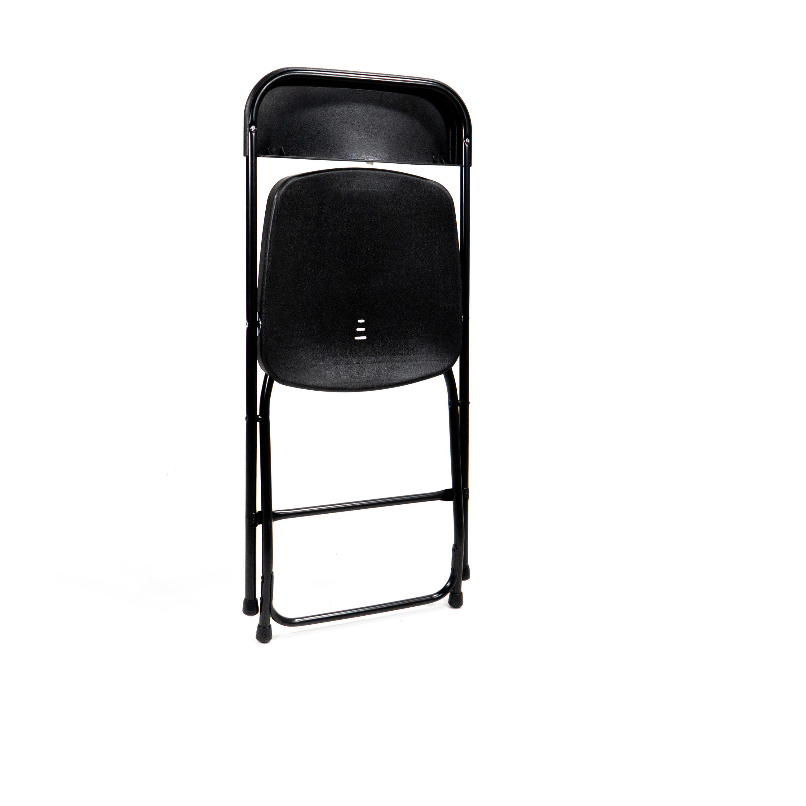 KLAPPSESSEL-SET in Metall, Kunststoff Schwarz  - Schwarz, LIFESTYLE, Kunststoff/Metall (43/80/49cm)