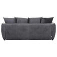 SCHLAFSOFA Flachgewebe Dunkelgrau  - Dunkelgrau/Schwarz, KONVENTIONELL, Kunststoff/Textil (250/70/118cm) - Carryhome