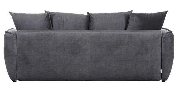 SCHLAFSOFA Flachgewebe Dunkelgrau  - Dunkelgrau/Schwarz, KONVENTIONELL, Kunststoff/Textil (250/70/118cm) - Carryhome