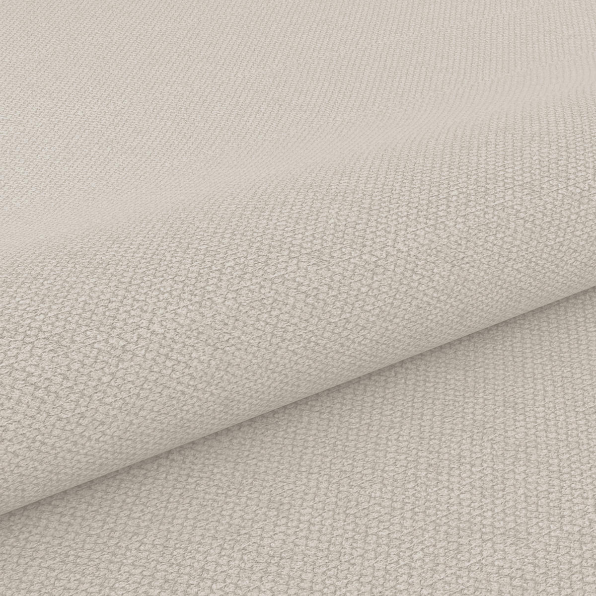 ECKSOFA in Creme  - Creme/Schwarz, Modern, Textil/Metall (238/162cm) - Ondega