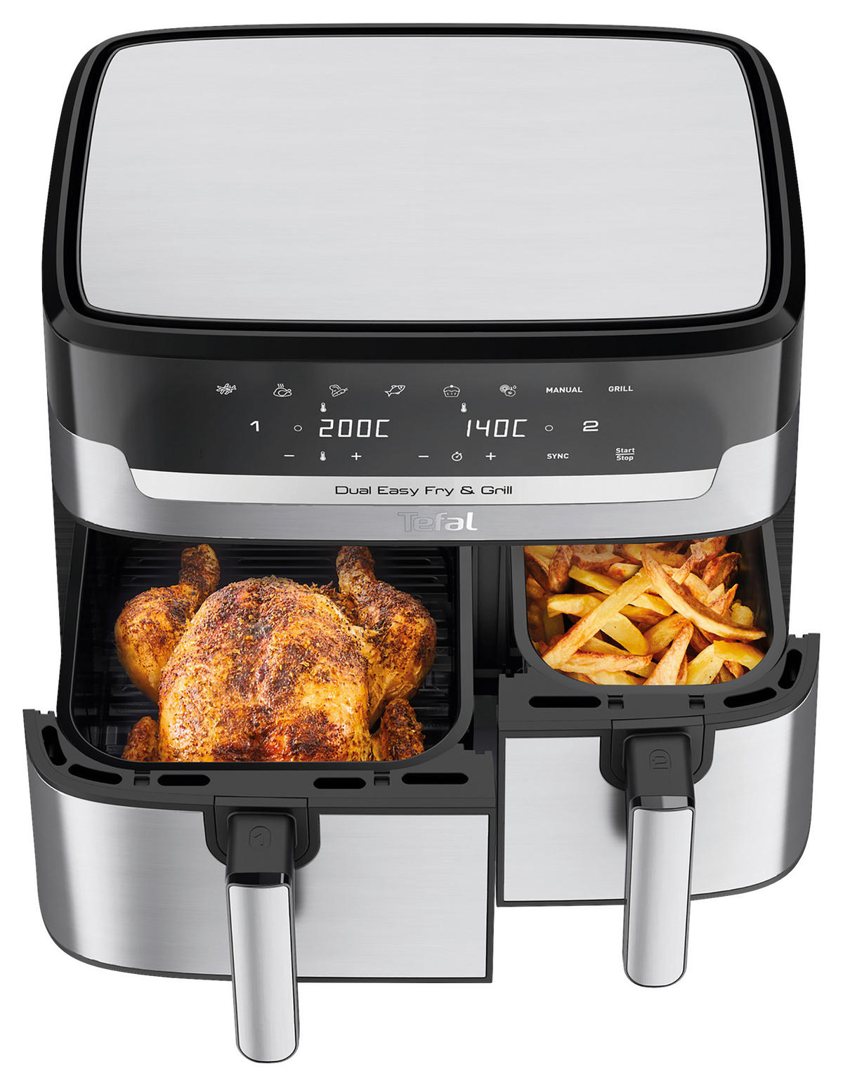 HEIßLUFTFRITTEUSE 8,3 l  - Edelstahlfarben, LIFESTYLE, Metall (41,8/40,2/30,5cm) - Tefal