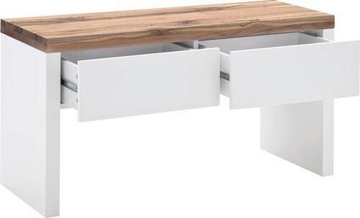 GARDEROBE 4-teilig  in 197/198/38 cm  - Weiss/Eichefarben, Design, Glas/Holz (197/198/38cm) - Novel