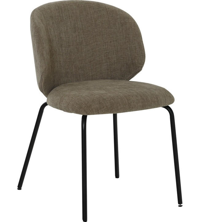 STOL     - svart/taupe, Design, metall/trä (60/78,5/50cm) - Best Price