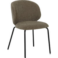 STOL     - svart/taupe, Design, metall/trä (60/78,5/50cm) - Best Price