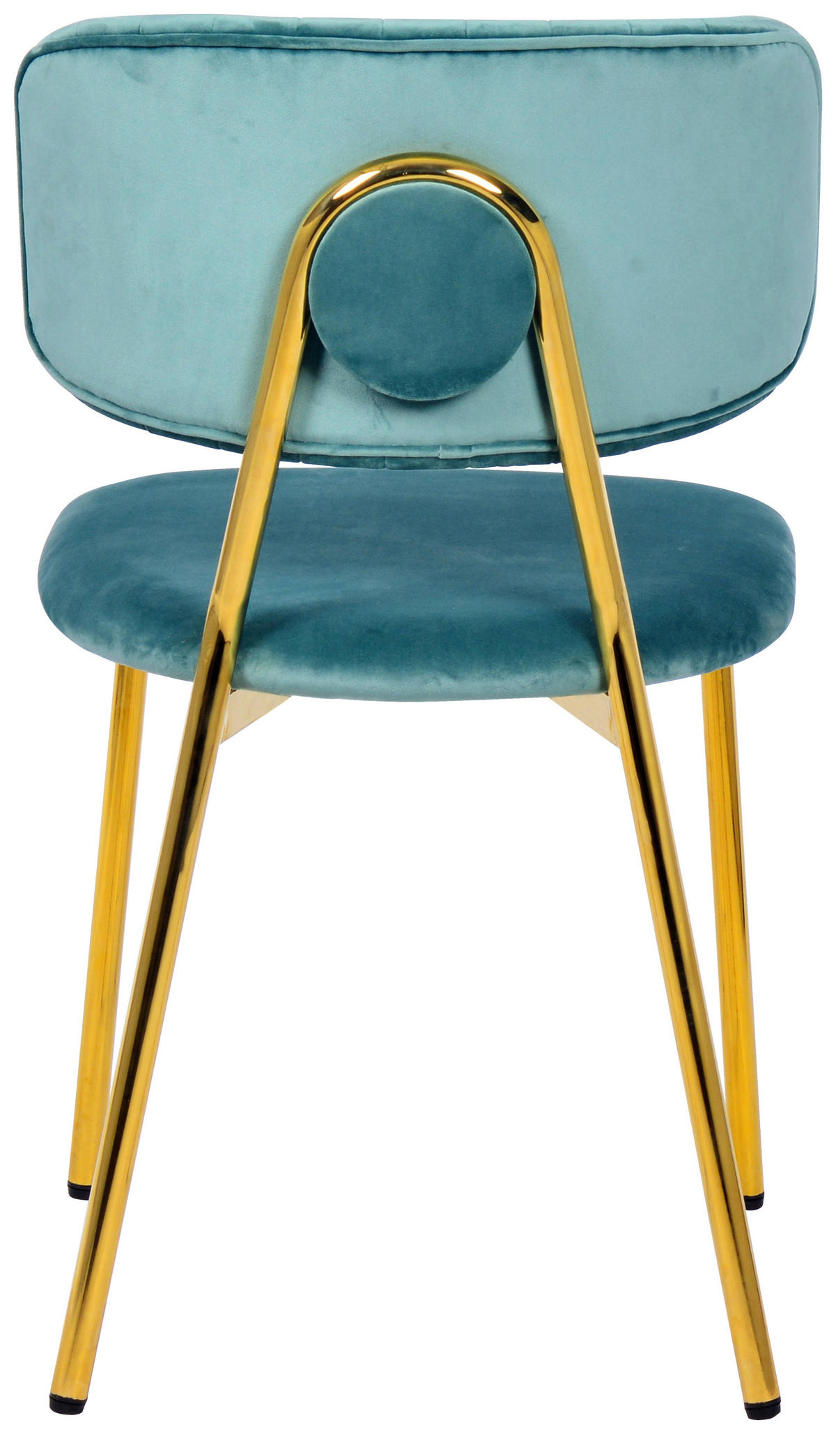 STUHL-SET  in Eisen  - Goldfarben/Grün, Design, Kunststoff/Metall (47/80/51cm) - Kayoom