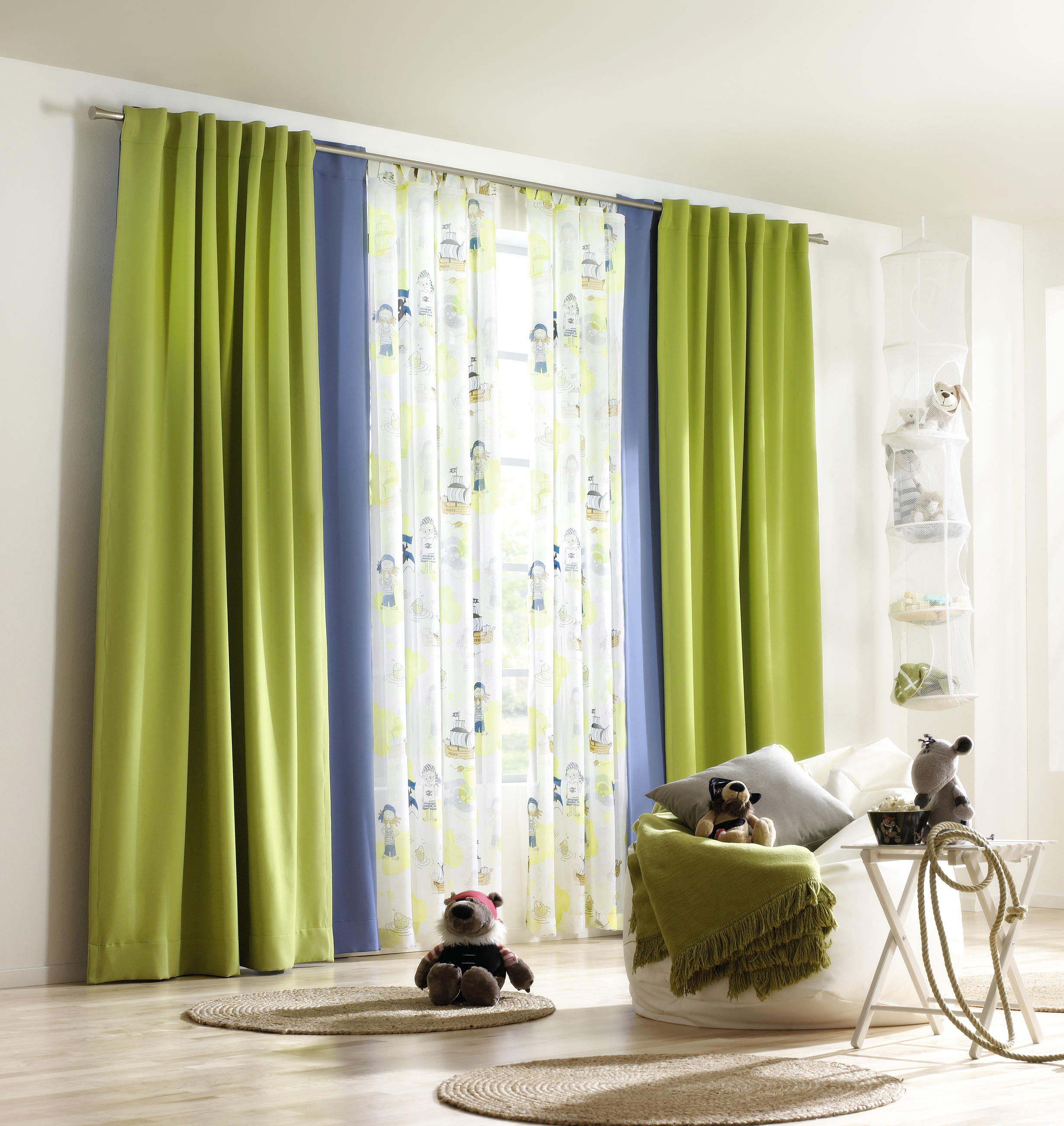 DEKORAČNÁ LÁTKA, zatemnenie, 150 cm - zelená, Basics, textil (150cm) - Esposa