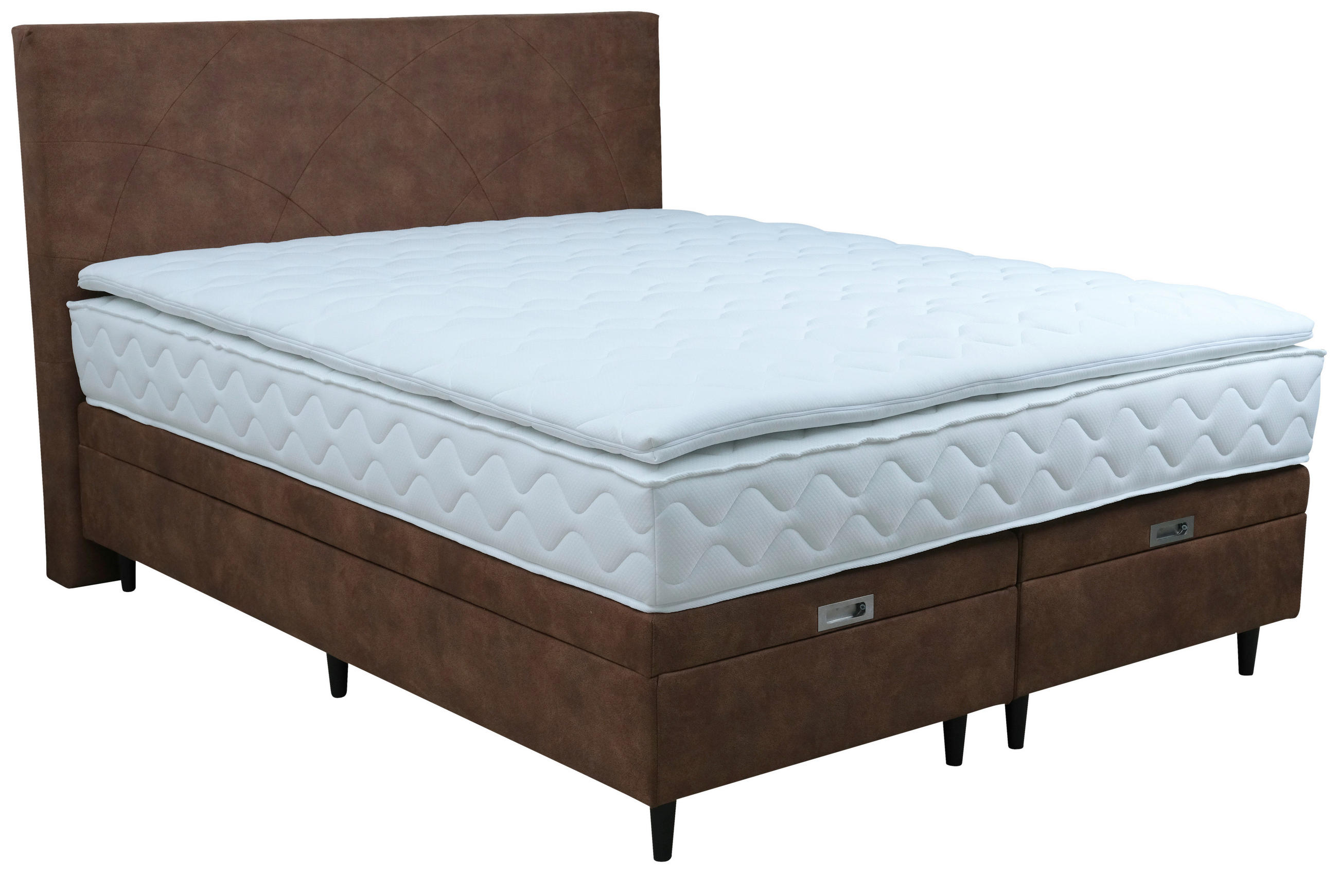 Novel POSTEL BOXSPRING, dřevo, textil, kompozitní dřevo, hnědá