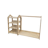 KINDERGARDEROBE in   - Birkefarben, Basics, Holz (124/43/81cm) - CLIFF