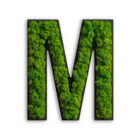 MOOSBILD Stylegreen  - Schwarz/Grün, Basics, Naturmaterialien/Holz (25/21/4cm)