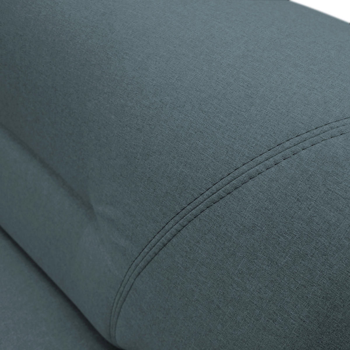 ECKSOFA Blau Flachgewebe  - Blau/Silberfarben, Design, Kunststoff/Textil (281/167cm) - MID.YOU