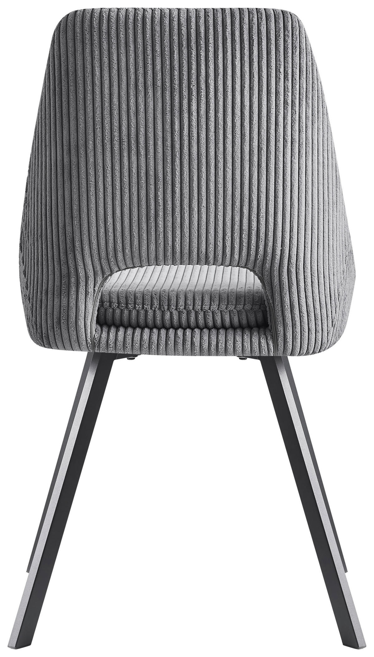 ŽIDLE, šedá - šedá/černá, Design, kov/textil (48/85/56cm) - Carryhome