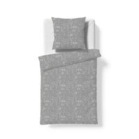 BETTWÄSCHESET 2-teilig Black Royal - Mako Brokat Damast Bettwäsche Damast 160/210 cm  - Anthrazit, Basics, Textil (160/210cm) - Fleuresse