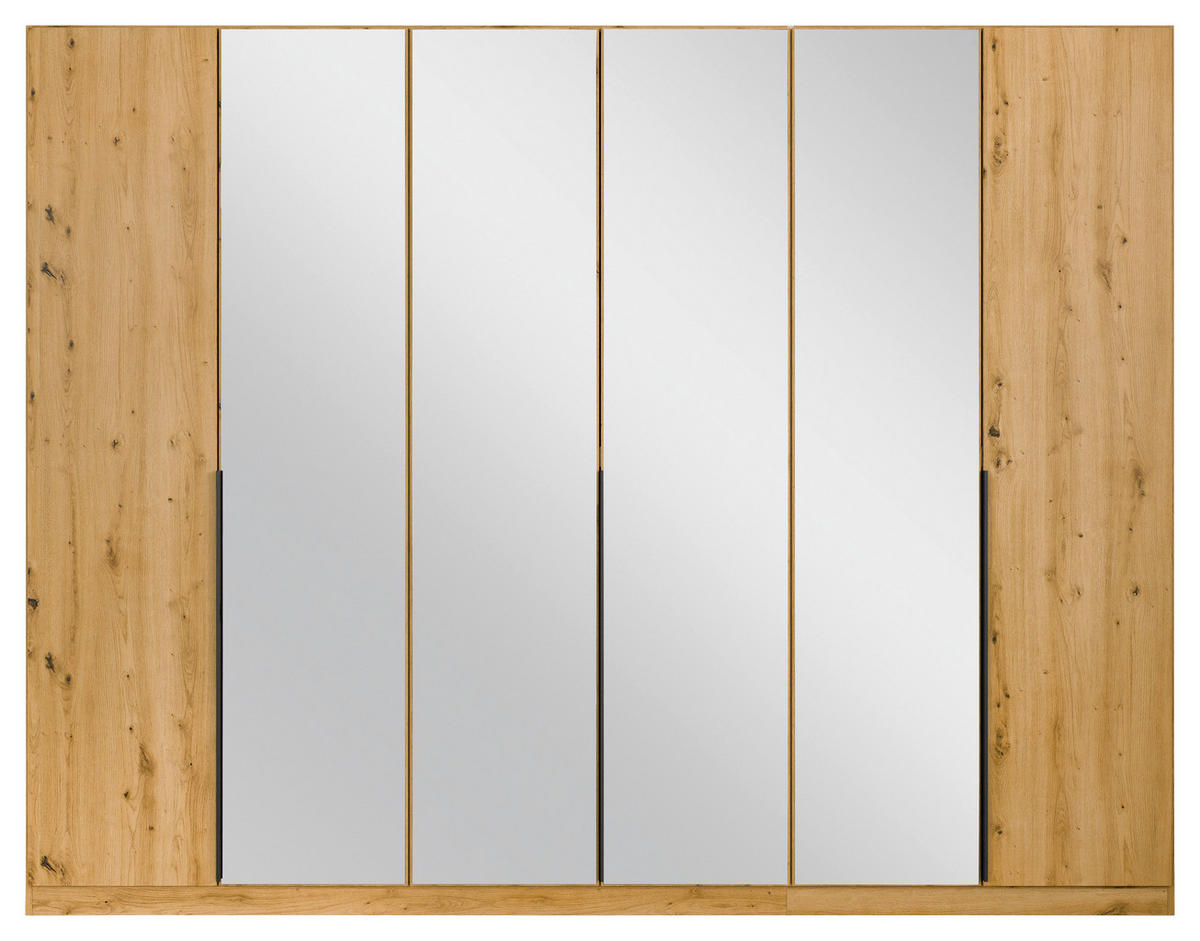 DREHTÜRENSCHRANK in Eiche Artisan  - Eiche Artisan, Modern, Holzwerkstoff/Metall (271/210/54cm) - Rauch Möbel