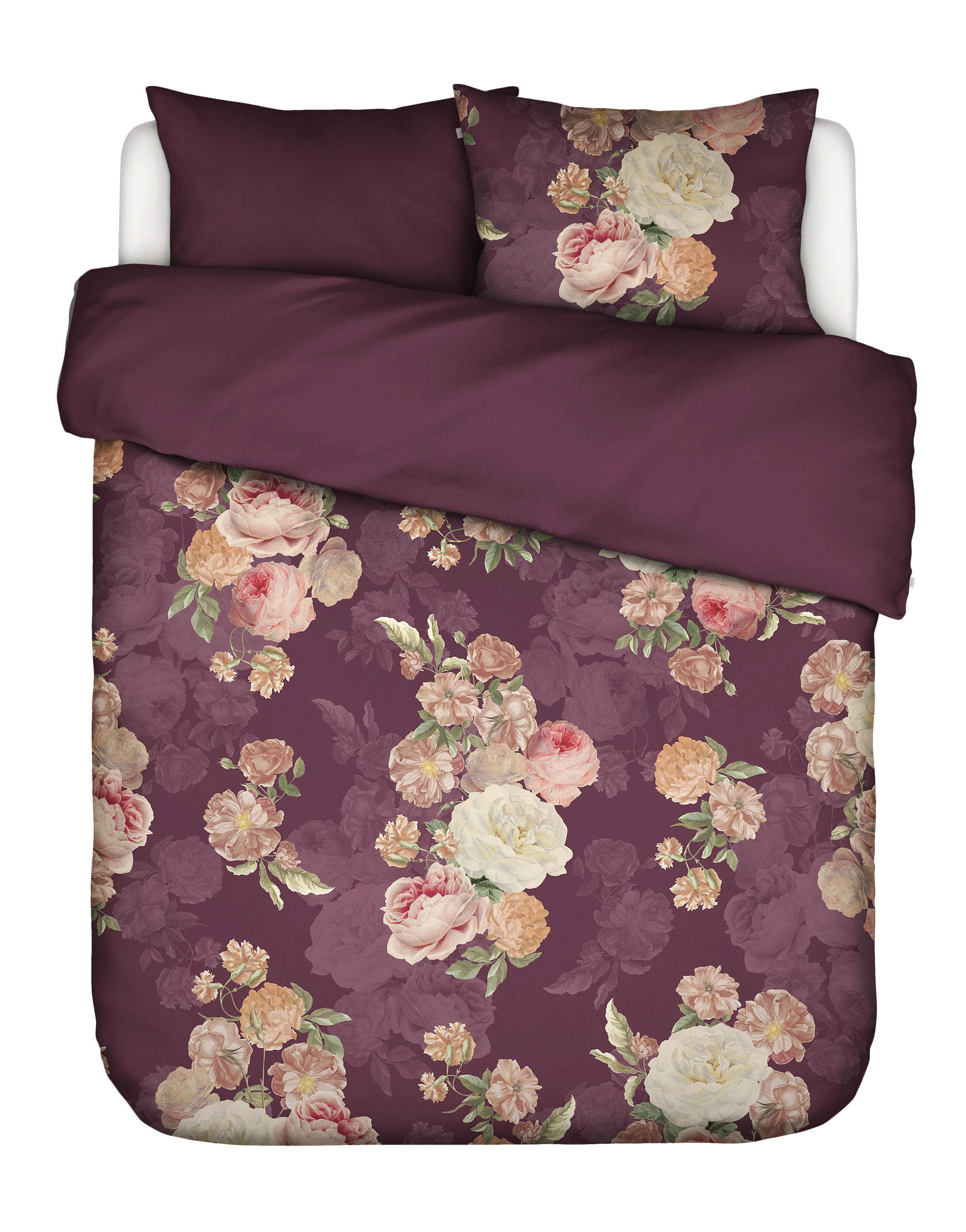 BETTWÄSCHE Orianna Satin 200/200 cm  - Weinrot, KONVENTIONELL, Textil (200/200cm) - Essenza