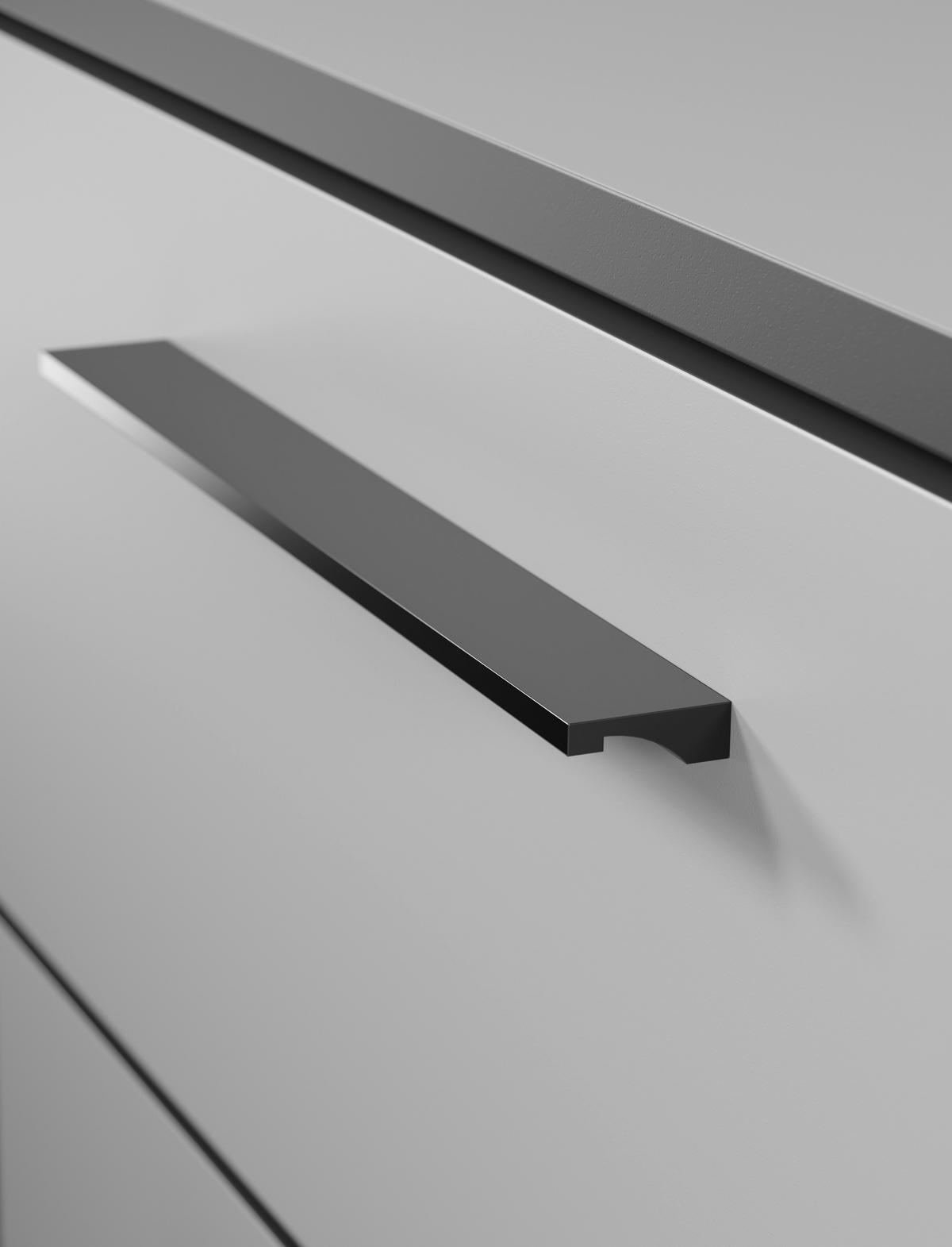 NACHTSCHRANK 45/61,4/40 cm  - Dunkelgrau/Schwarz, MODERN, Holzwerkstoff/Kunststoff (45/61,4/40cm)