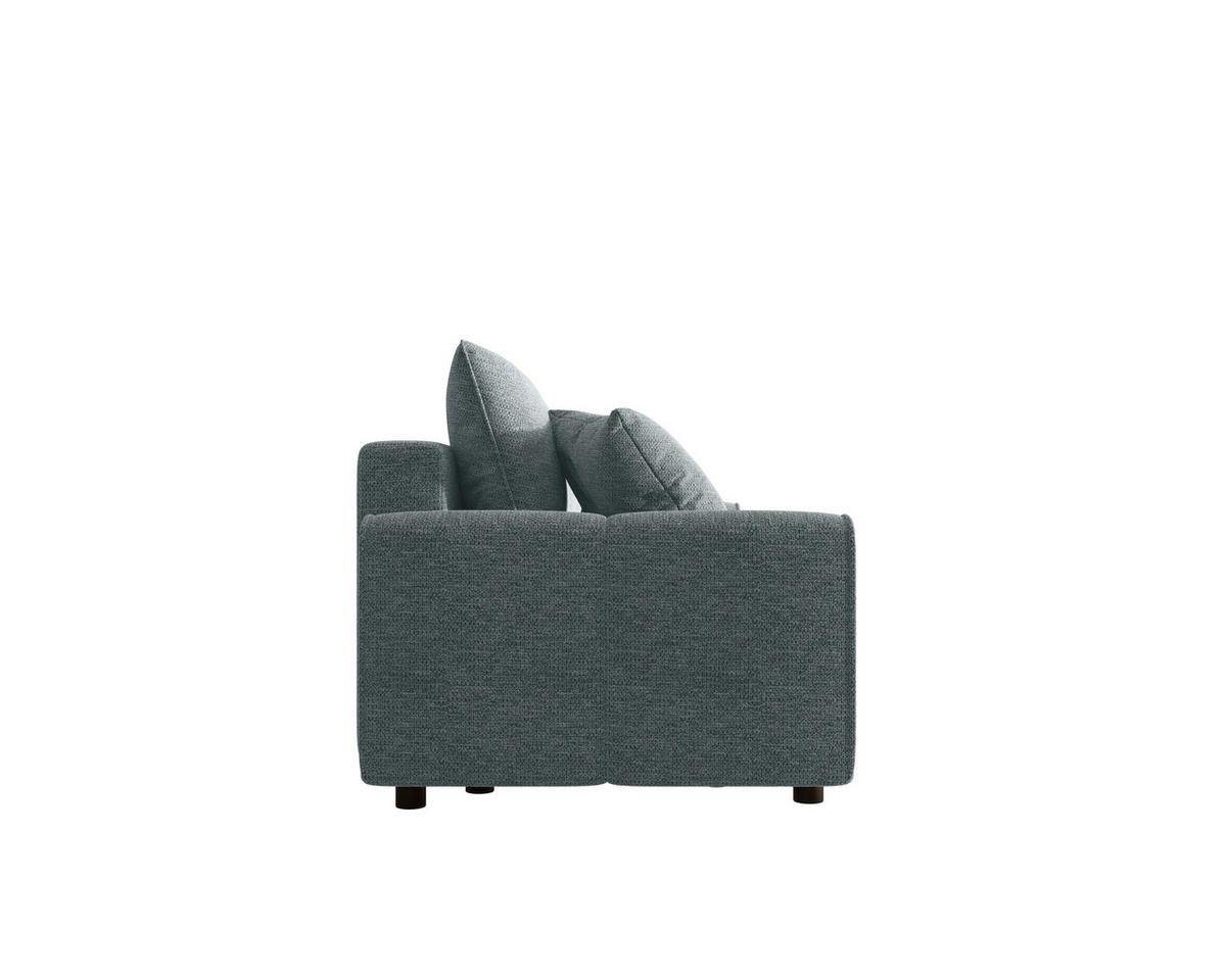 SCHLAFSOFA OLIVIER in Struktur Grau  - Schwarz/Grau, MODERN, Kunststoff/Textil (236/90/100cm) - MID.YOU