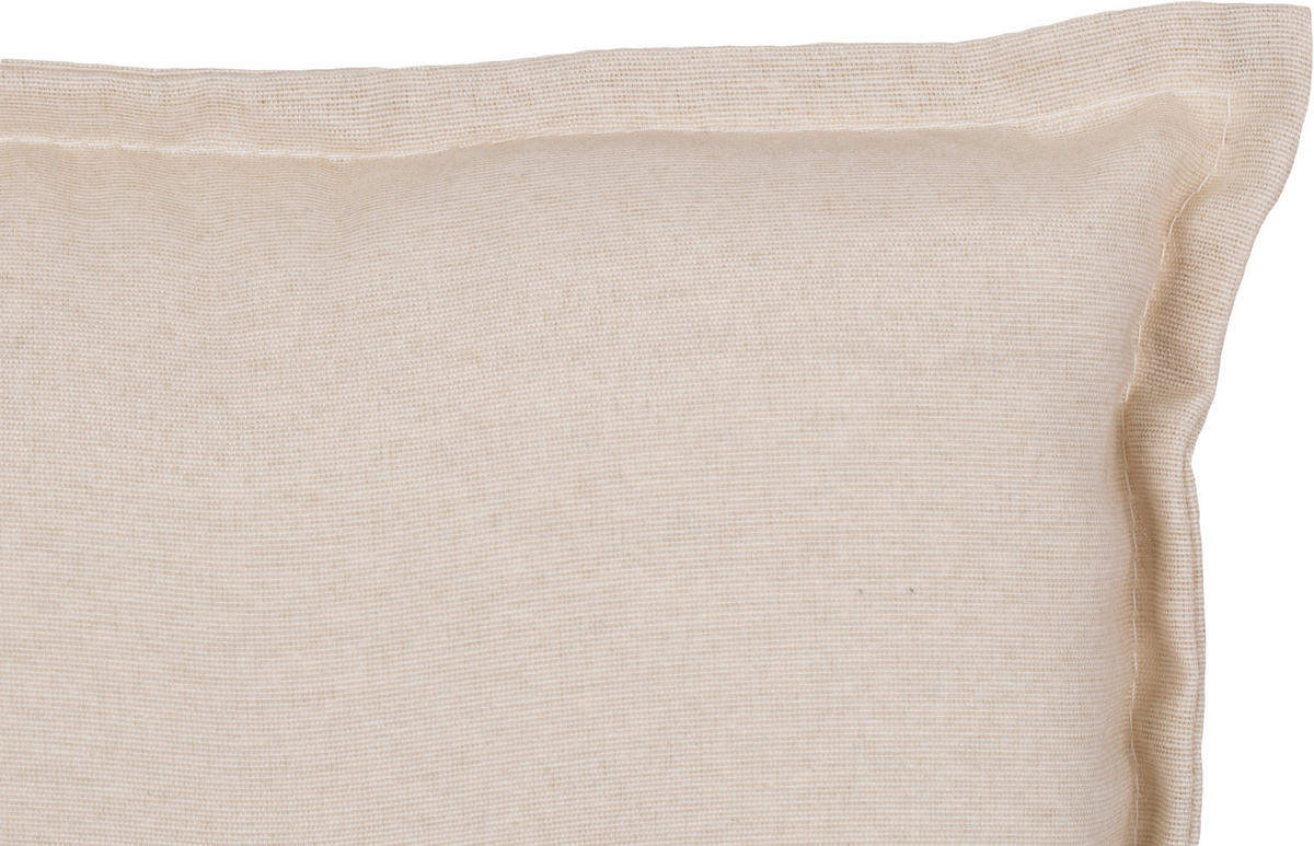 RELAXSESSELAUFLAGE in Beige Uni  - Beige, Basics, Textil (170/46/8cm) - Gardenson