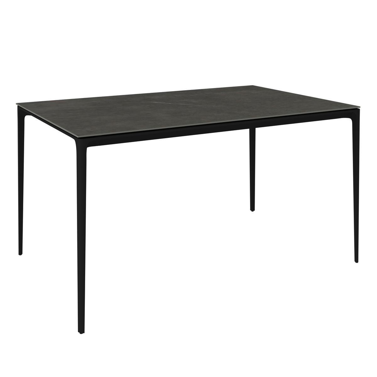 KERTI ASZTAL 140/90/73,5 cm   - antracit, Design, kő/fém (140/90/73,5cm) - Dieter Knoll