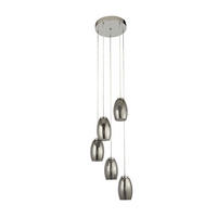 LED-HÄNGLAMPA 35/150 cm  - kromfärg, Design, metall/glas (35/150cm)