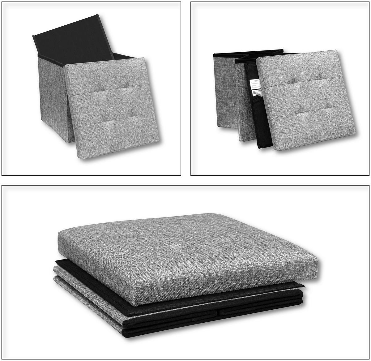 SITZBOX in Kunststoff, Holzwerkstoff Hellgrau  - Hellgrau, Basics, Holzwerkstoff/Kunststoff (38/38/38cm) - MID.YOU