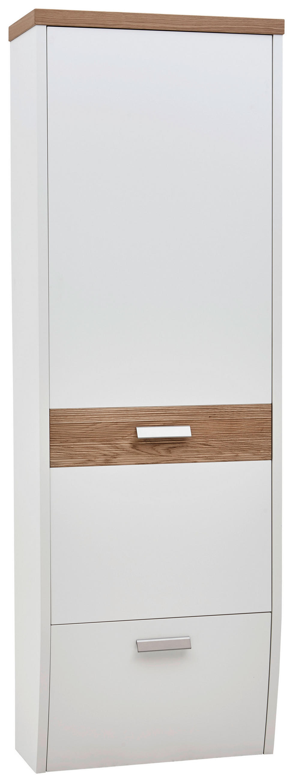 GARDEROBENSCHRANK 64/187/31 cm  - Eichefarben/Silberfarben, Design, Holz/Holzwerkstoff (64/187/31cm) - Dieter Knoll