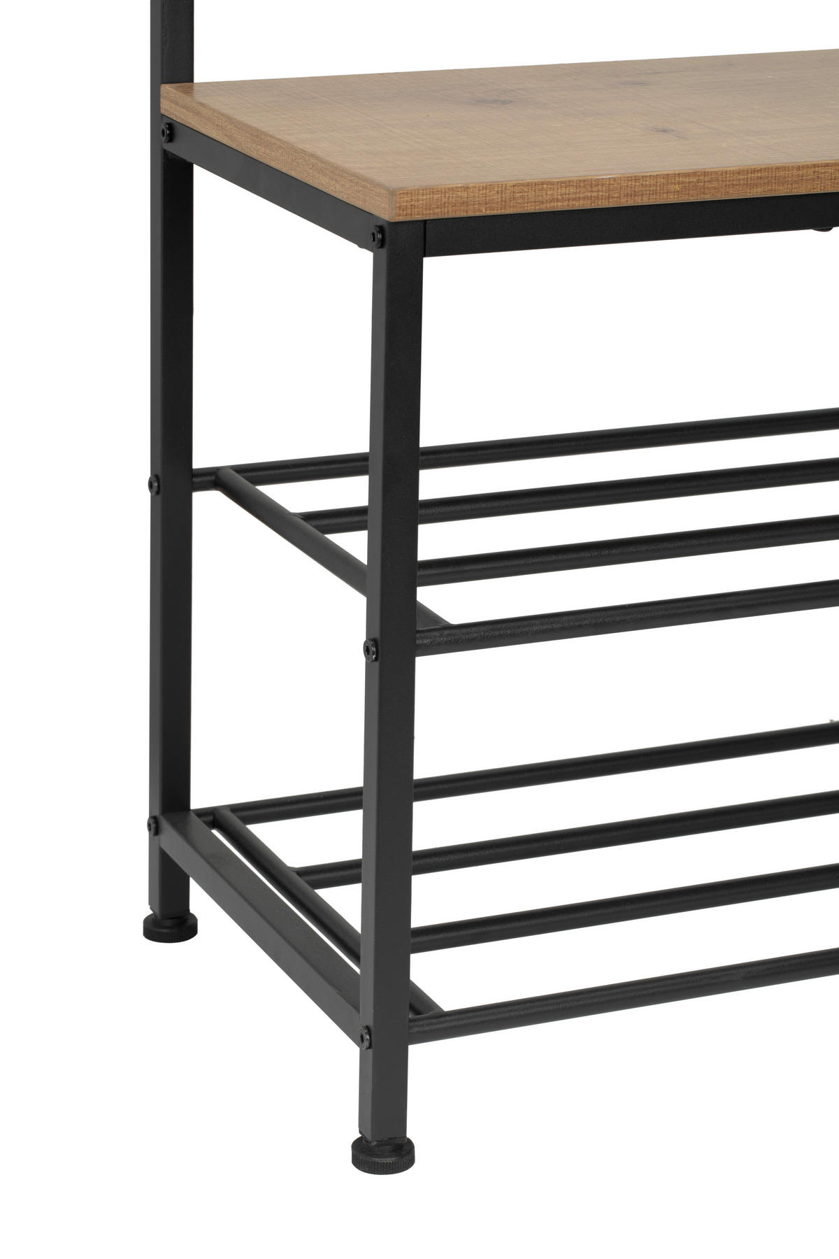 GARDEROBE  in 70/175/33 cm  - Schwarz/Naturfarben, MODERN, Holzwerkstoff/Metall (70/175/33cm) - PBJ