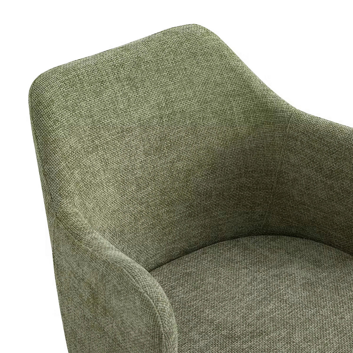 ARMLEHNSTUHL   Leinenoptik  Naturfarben, Olivgrün  - Olivgrün/Naturfarben, Modern, Holz/Textil (55/82/57cm) - Livetastic