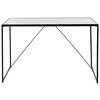 SCHREIBTISCH 120/60/73 cm  in Weiss, Schwarz  - Weiss/Schwarz, Konventionell, Holzwerkstoff/Metall (120/60/73cm) - Livetastic