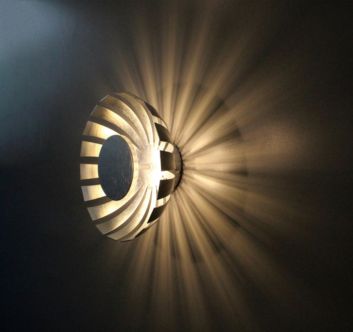 LED-DECKENLEUCHTE Flare 26/12,5 cm   - Nickelfarben, Design, Metall (26/12,5cm)