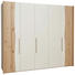 DREHTÜRENSCHRANK in massiv Esche Weiß, Eschefarben - Eschefarben/Silberfarben, Design, Holz/Holzwerkstoff (249,6/222,3/62,5cm) - Ambiente DREHTÜRENSCHRANK in massiv Esche Weiß, Eschefarben - Eschefarben/Silberfarben, Design, Holz/Holzwerkstoff (249,6/222,3/62,5cm) - Ambiente