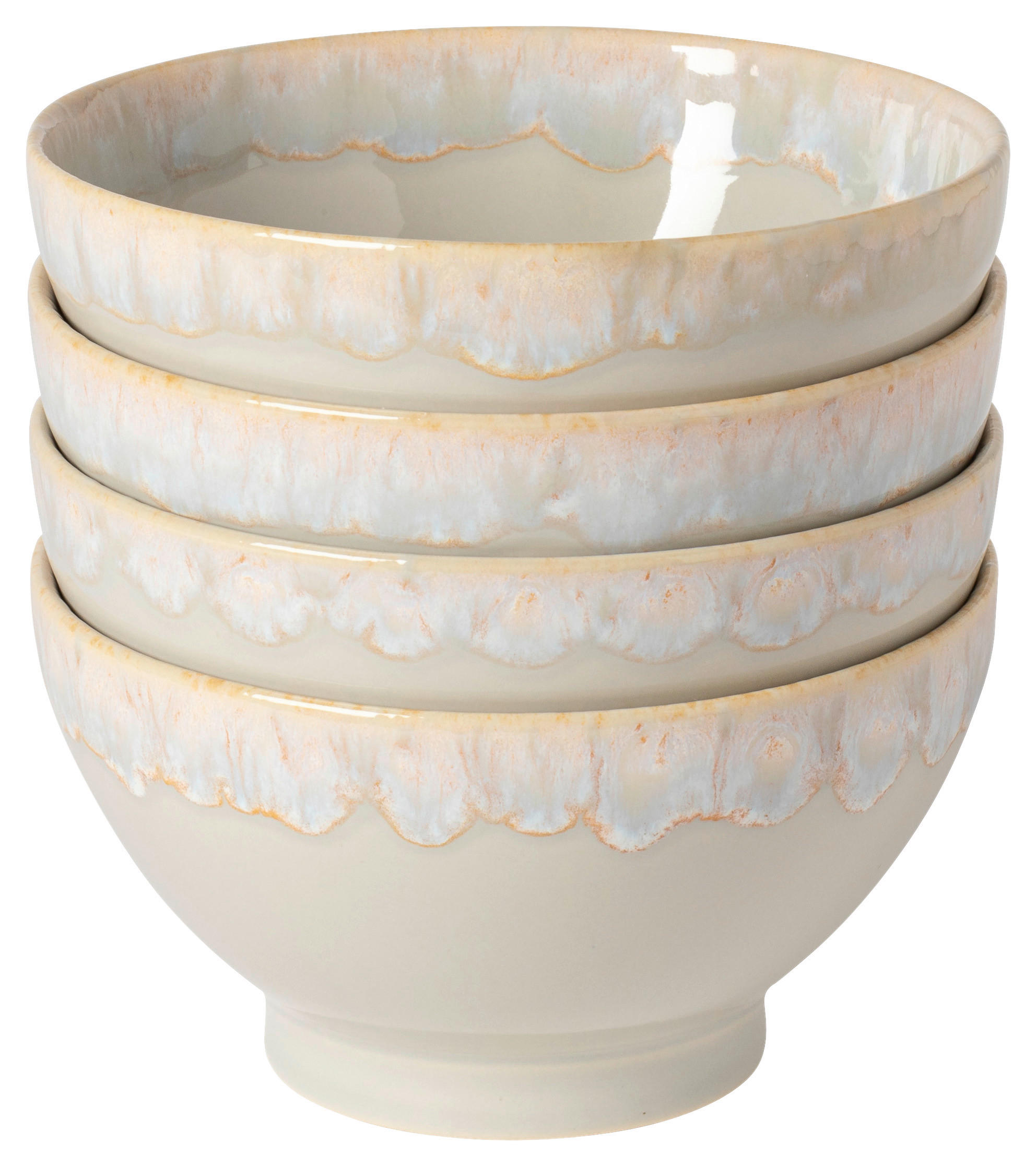 SCHÜSSELSET GRESPRESSO 4-teilig  - Hellgrau, Basics, Keramik (15/8cm) - Costa Nova