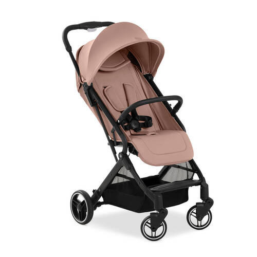 BUGGY TRAVEL N CARE PLUS  - Schwarz/Rosa, Basics, Textil/Metall (81/51,5/105cm) - Hauck