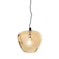 ZÁVESNÉ SVIETIDLO, 40/35 cm  - jantárová, Design, sklo (40/35cm) - By Rydéns