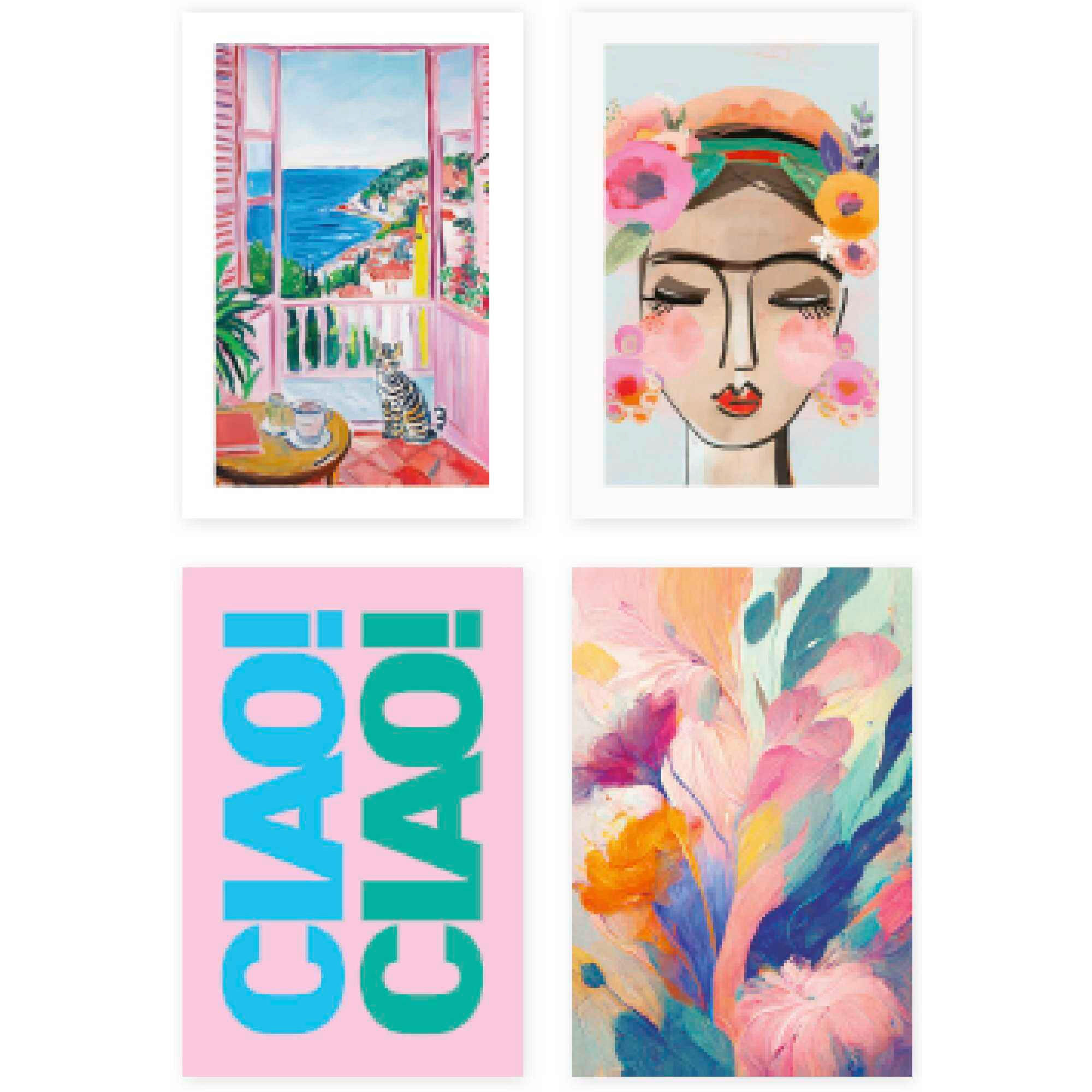 KUNSTDRUCK Multicolor 10/15 cm  - Multicolor, Trend, Papier (10/15cm) - Reinders!