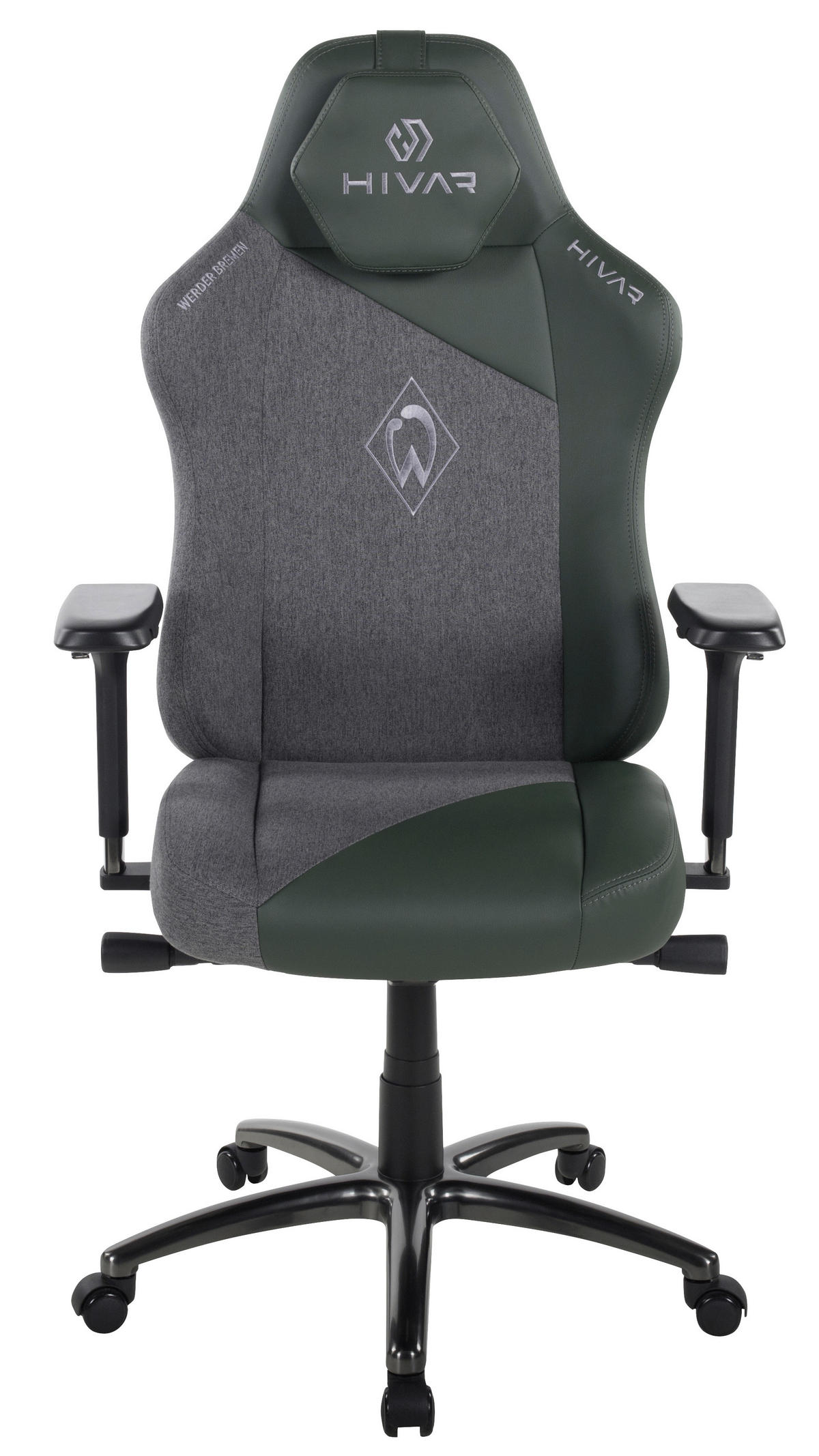 Werder Bremen Edition Obsidian Anthrazit, Dunkelgrün, Schwarz Hochglanz Metall, Textil   - Dunkelgrün/Schwarz Hochglanz, LIFESTYLE, Textil/Metall (72-80/124-142/45-64cm) - HIVAR
