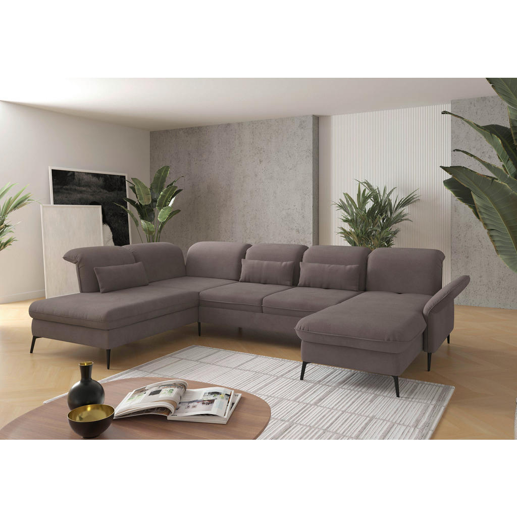 Sit & More SEDACIA SÚPRAVA, textil, taupe