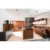 EINBAUKÜCHE   - Eichefarben/Weiß, Design, Holzwerkstoff - Dieter Knoll