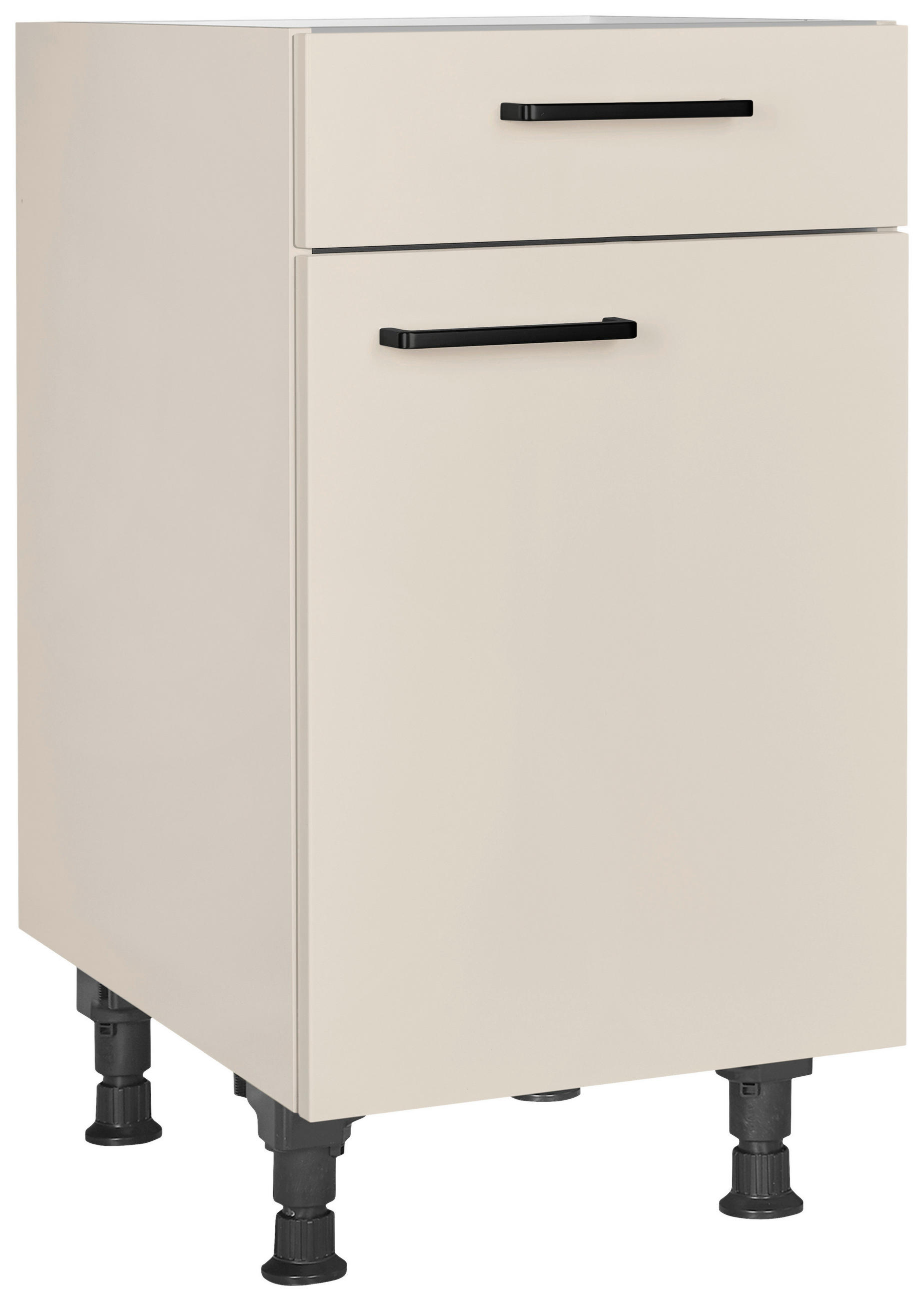 SCHUBKASTENUNTERSCHRANK 45/87/56 cm  in Sandfarben  - Sandfarben/Schwarz, MODERN, Holzwerkstoff/Metall (45/87/56cm) - Nobilia
